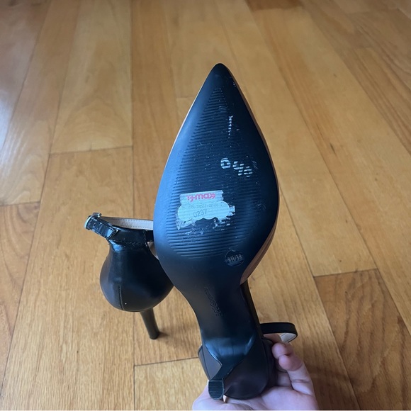 BCBGeneration Nude & Black Leather Heels - Picture 7 of 7